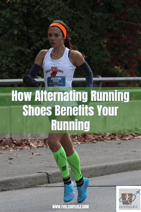 alternating running shoes.